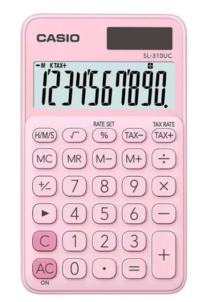 Калькулятор кишеньковий 10 розрядів рожевий Casio (SL-310UC-PK-W-UC)